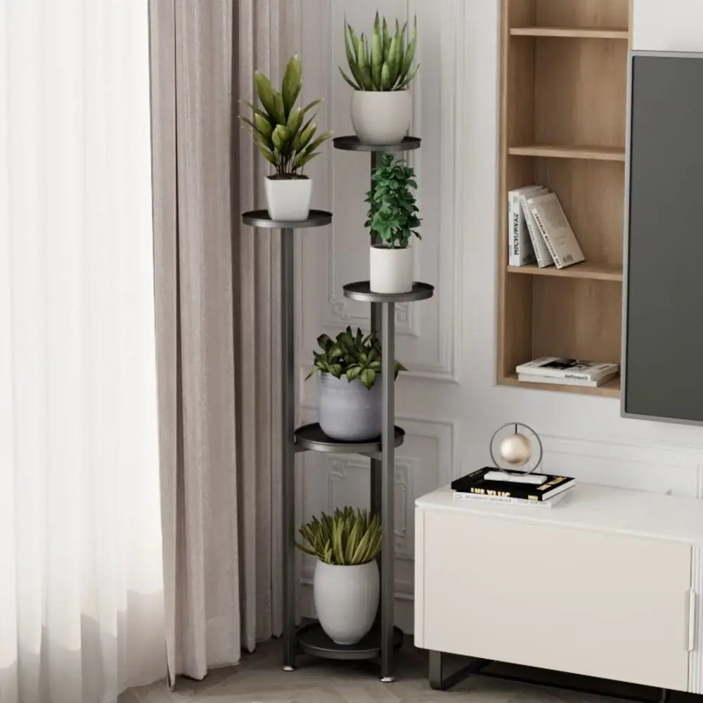 TWISTER.CK Tiered Plant Stand Indoor Five Tier Metal Corner Shelf