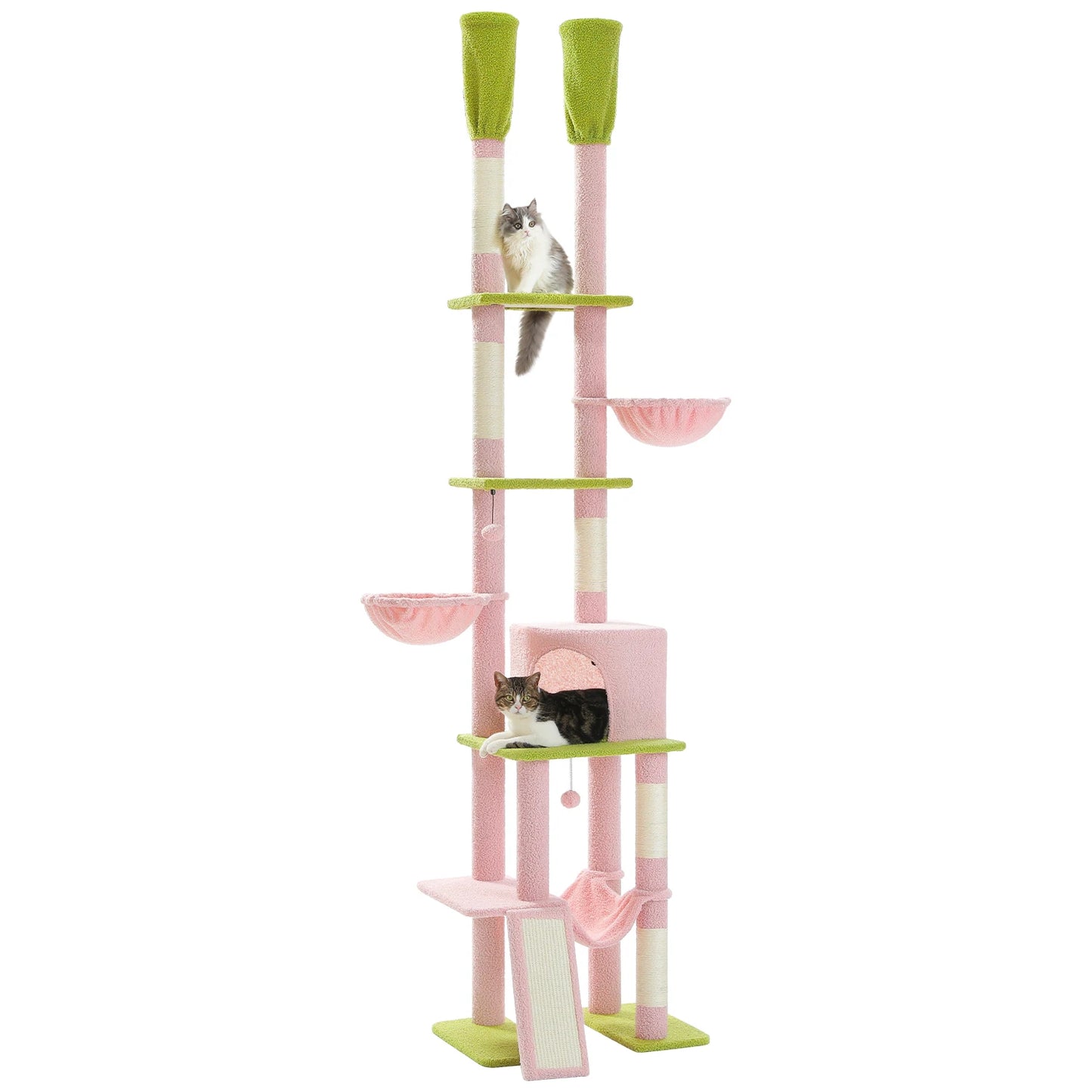 PAWZ Road Cactus Cat Tree Floor To Ceiling Tower Condos
