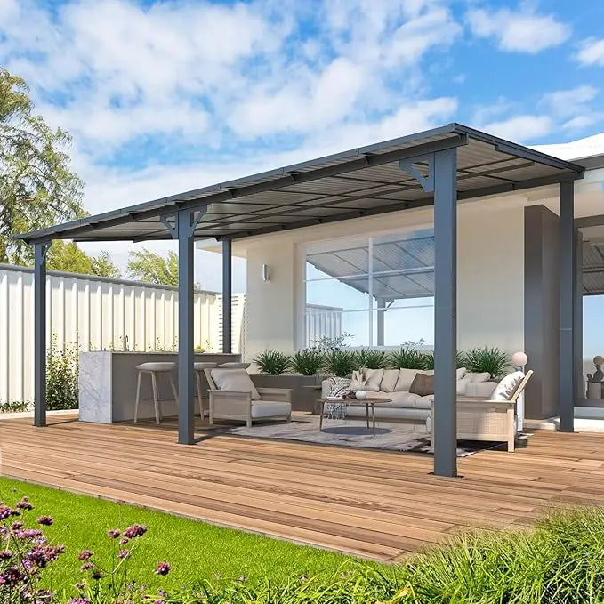 Outdoor Metal Gazebo Pergola Shelter For Patio Living