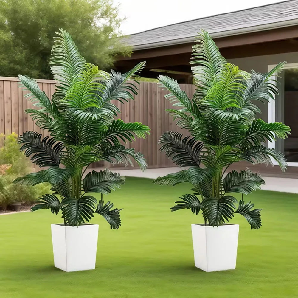 Artificial 2Piece Palm Tree Plant For Indoor And Outdoor Decor