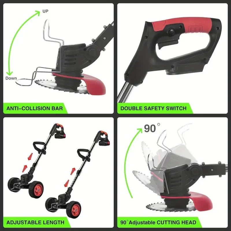 Jahy2Tech 24V Cordless Weed Eater Edger String Trimmer