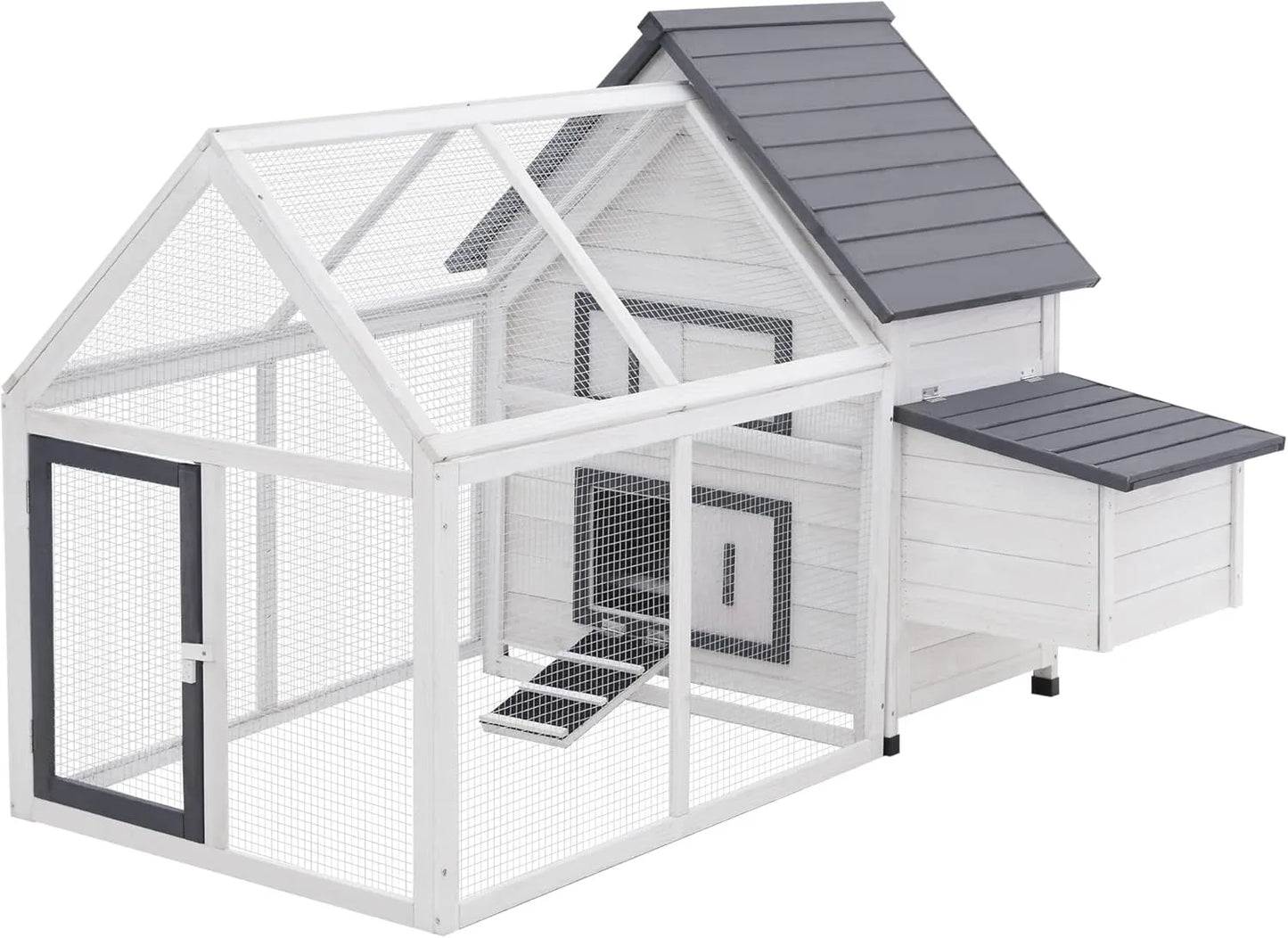 Wooden Chicken Coop With Detachable Run Nesting Box