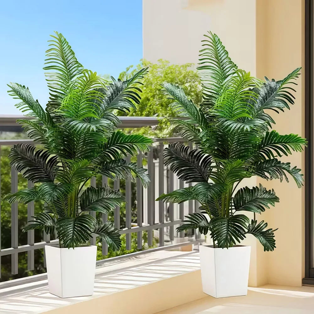 Artificial 2Piece Palm Tree Plant For Indoor And Outdoor Decor