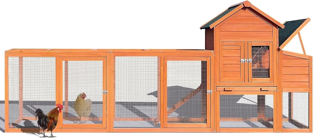 Weatherproof Chicken Coop With Nest Box And Removable Tray