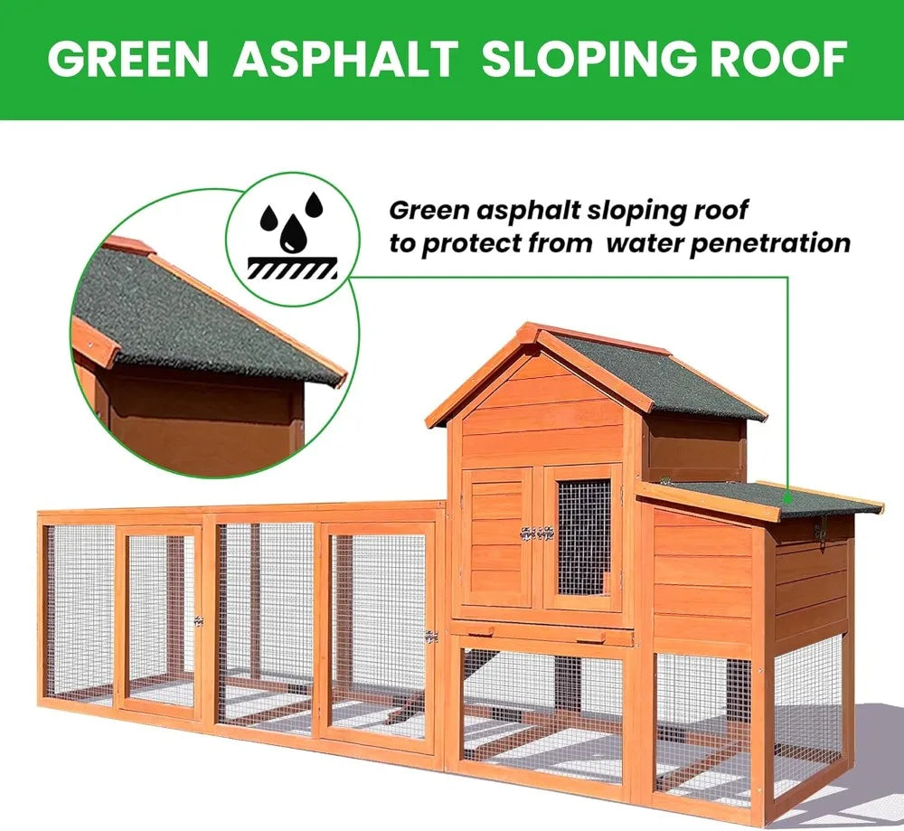 Weatherproof Chicken Coop With Nest Box And Removable Tray