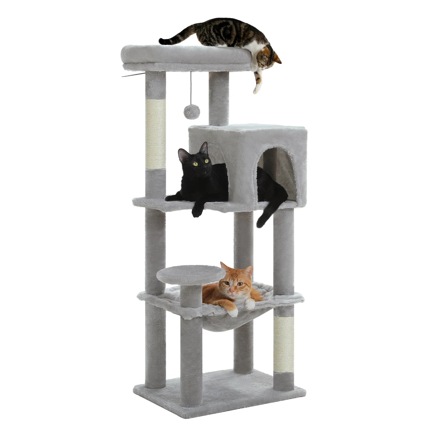 PEQULTICN Multi Level Cat Tree Tower With Condo And Hammock