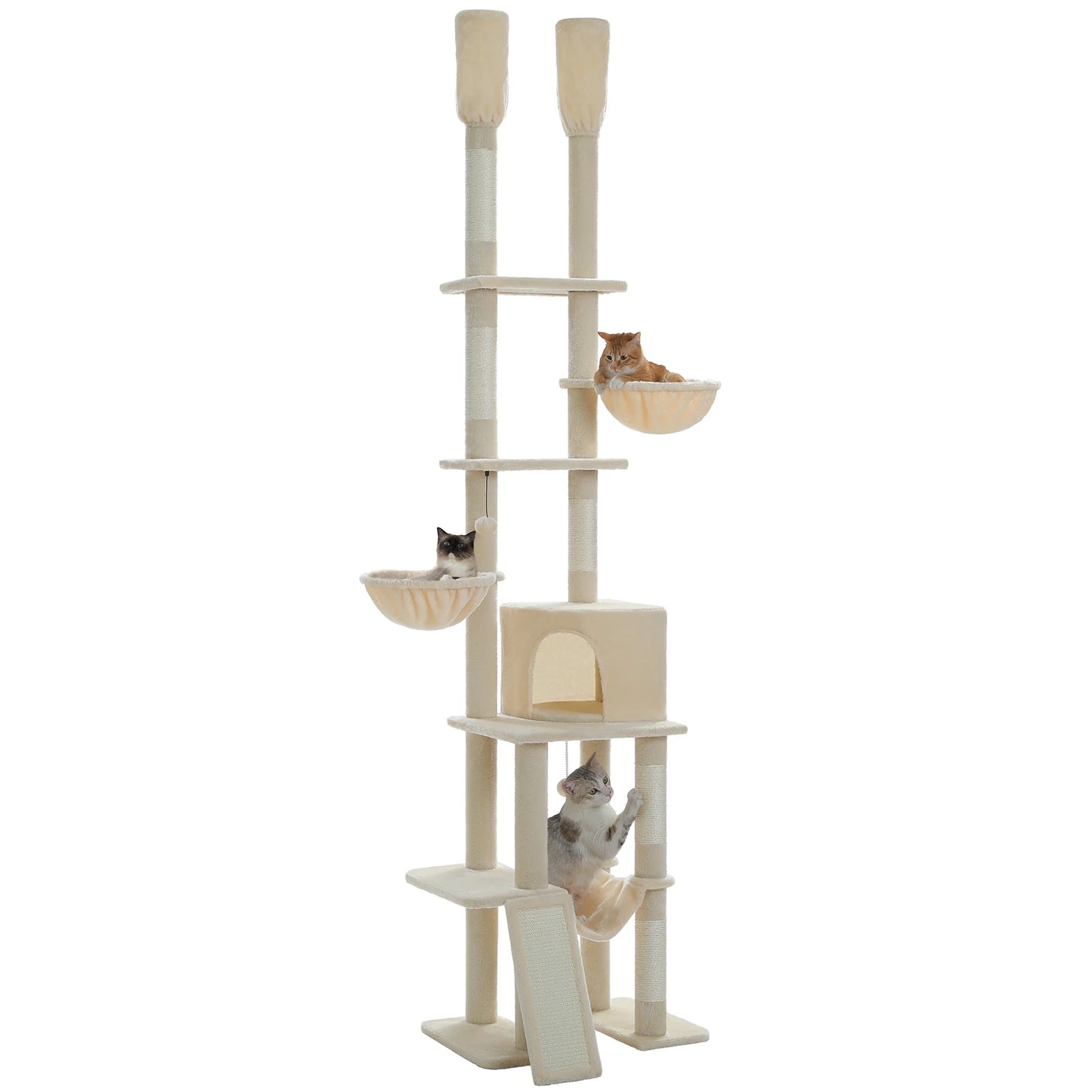 PAWZ Road Cactus Cat Tree Floor To Ceiling Tower Condos