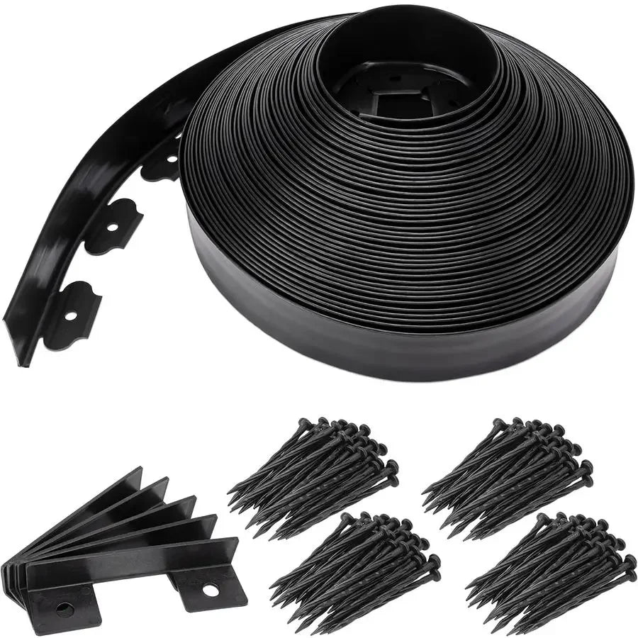 XMSJ Landscape Edging Kit With Connectors And Spikes