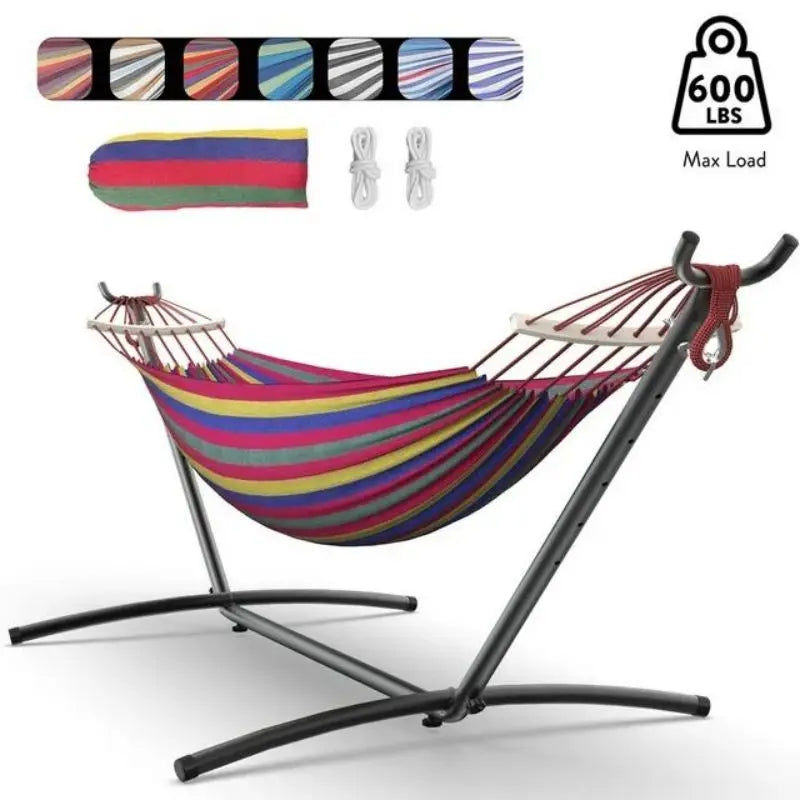 Gyroor Adjustable Stand Hammock 600lb Capacity With Storage Bag Outdoor