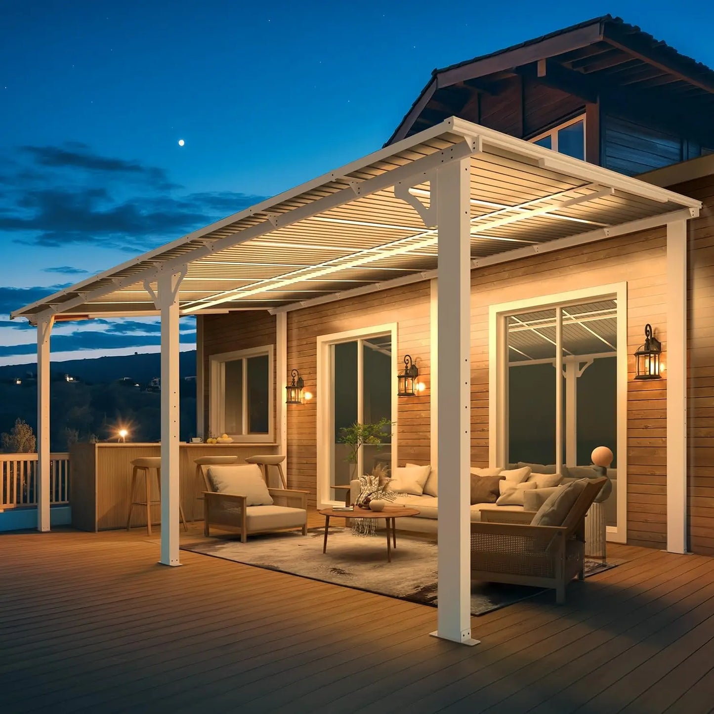 Outdoor Metal Gazebo Pergola Shelter For Patio Living