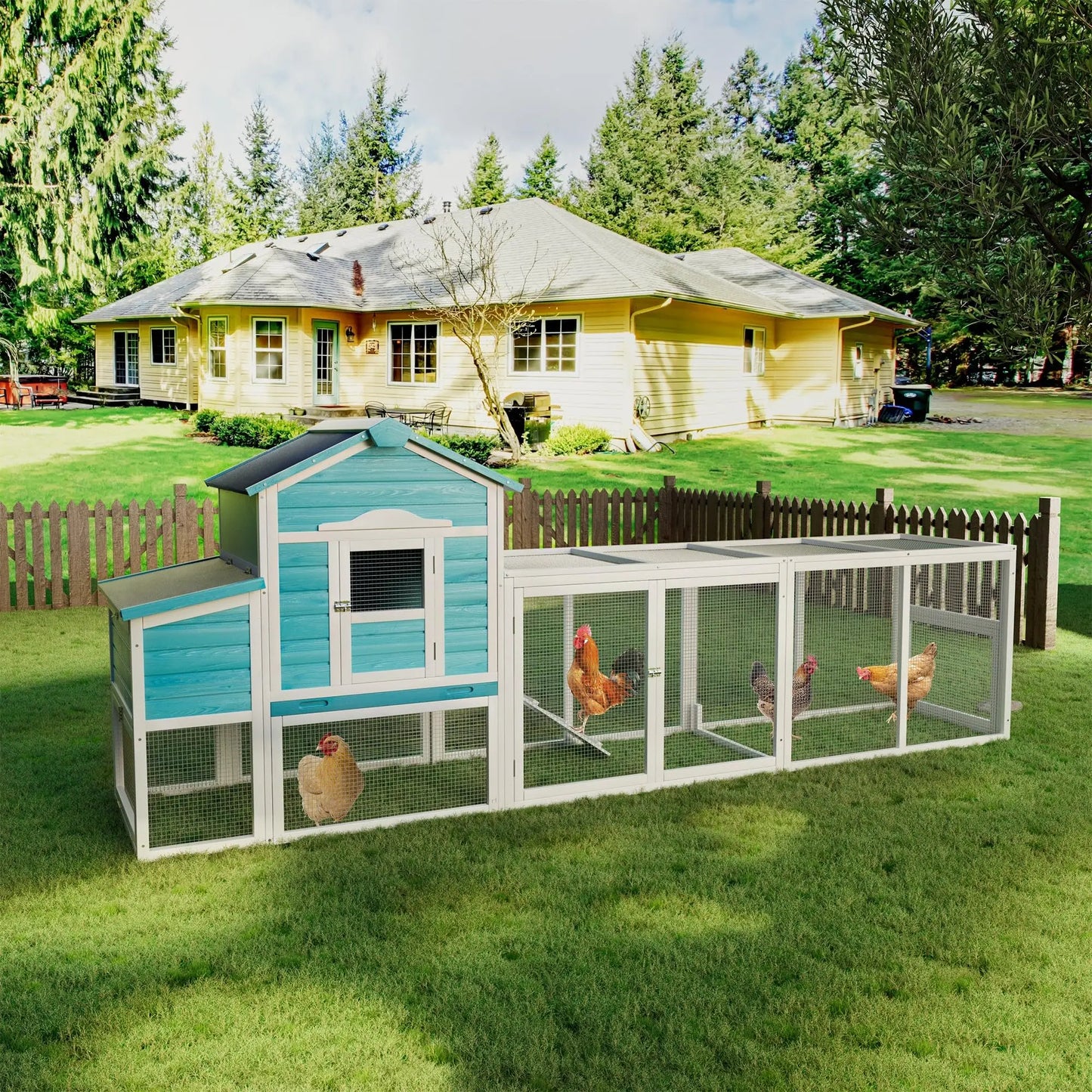 Chicken Coop Hen House With Nesting Box Free Range Door