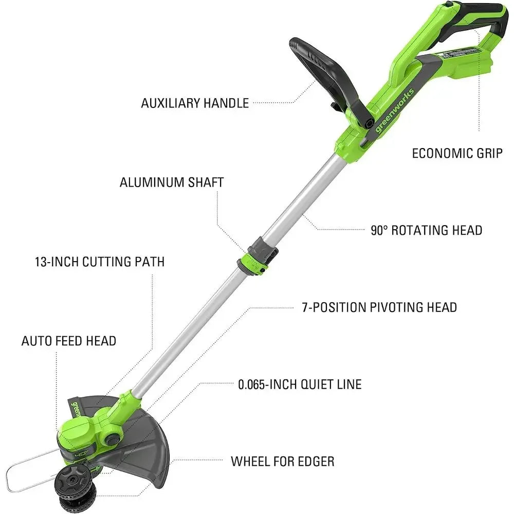 40V Cordless Lawn Mower Leaf Blower String Trimmer Combo Kit
