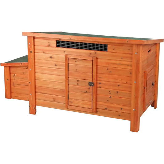 Pine Wood Chicken Coop Portable With Top Access Ventilated