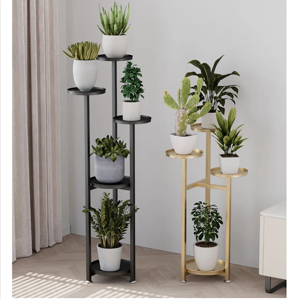 TWISTER.CK Tiered Plant Stand Indoor Five Tier Metal Corner Shelf