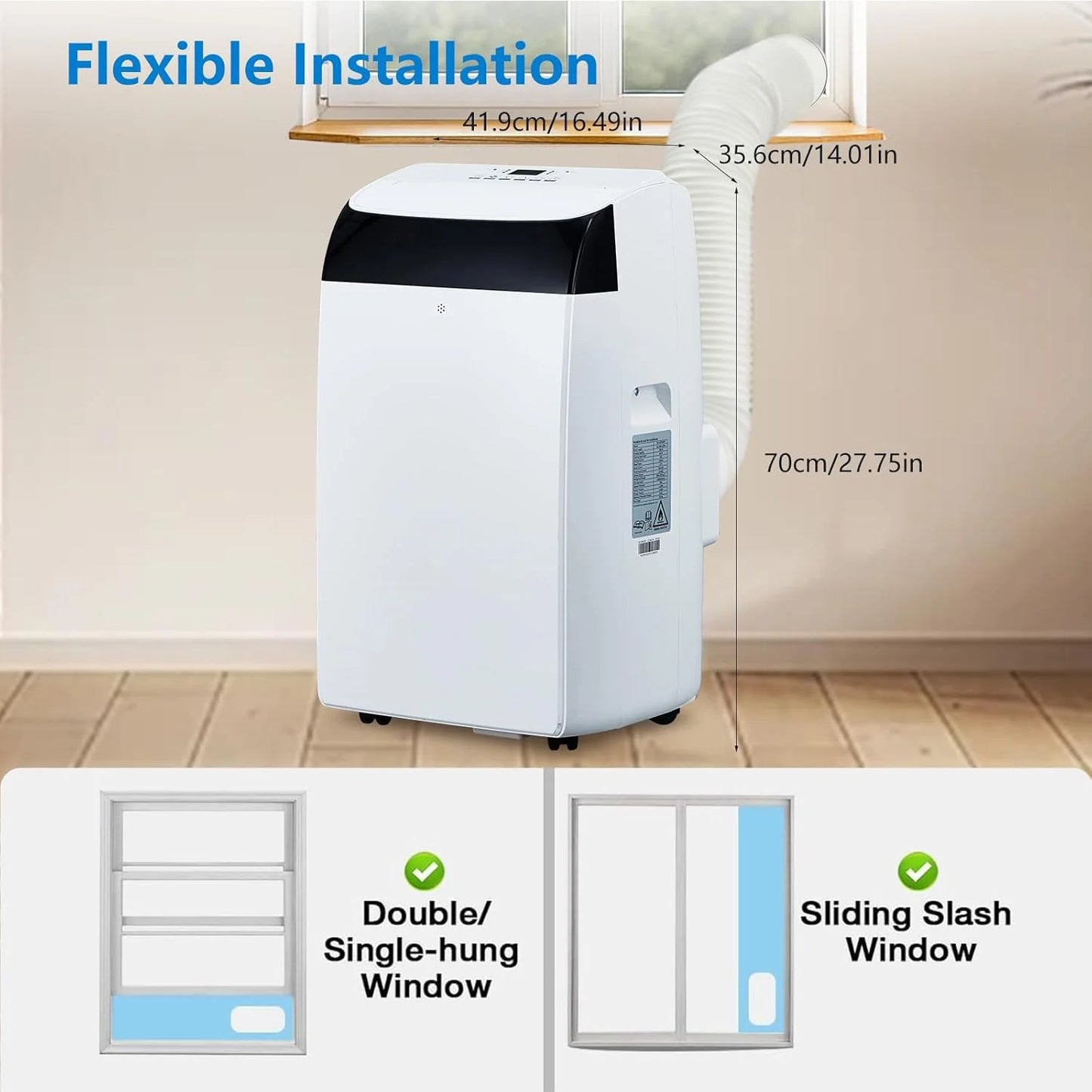 Adoolla 3in1 Portable Air Conditioner With Dehumidifier And Remote