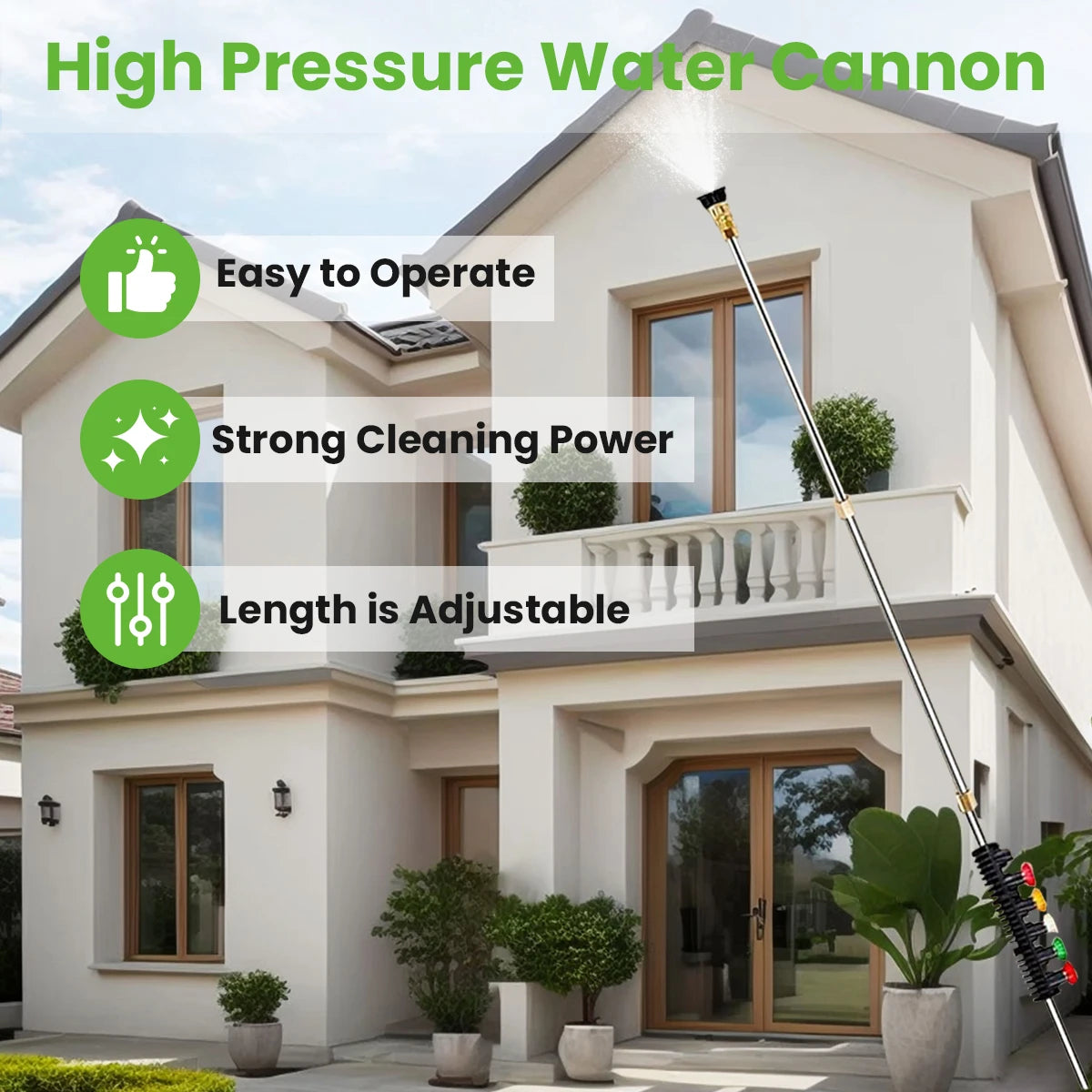 High Pressure Washer Extension Wand Set With Quick Connect Nozzle Tips