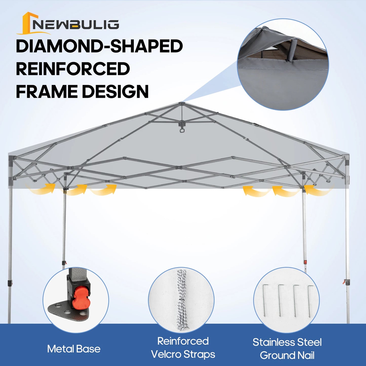 JHK Pop Up Canopy Tent Portable Outdoor Sun Shelter