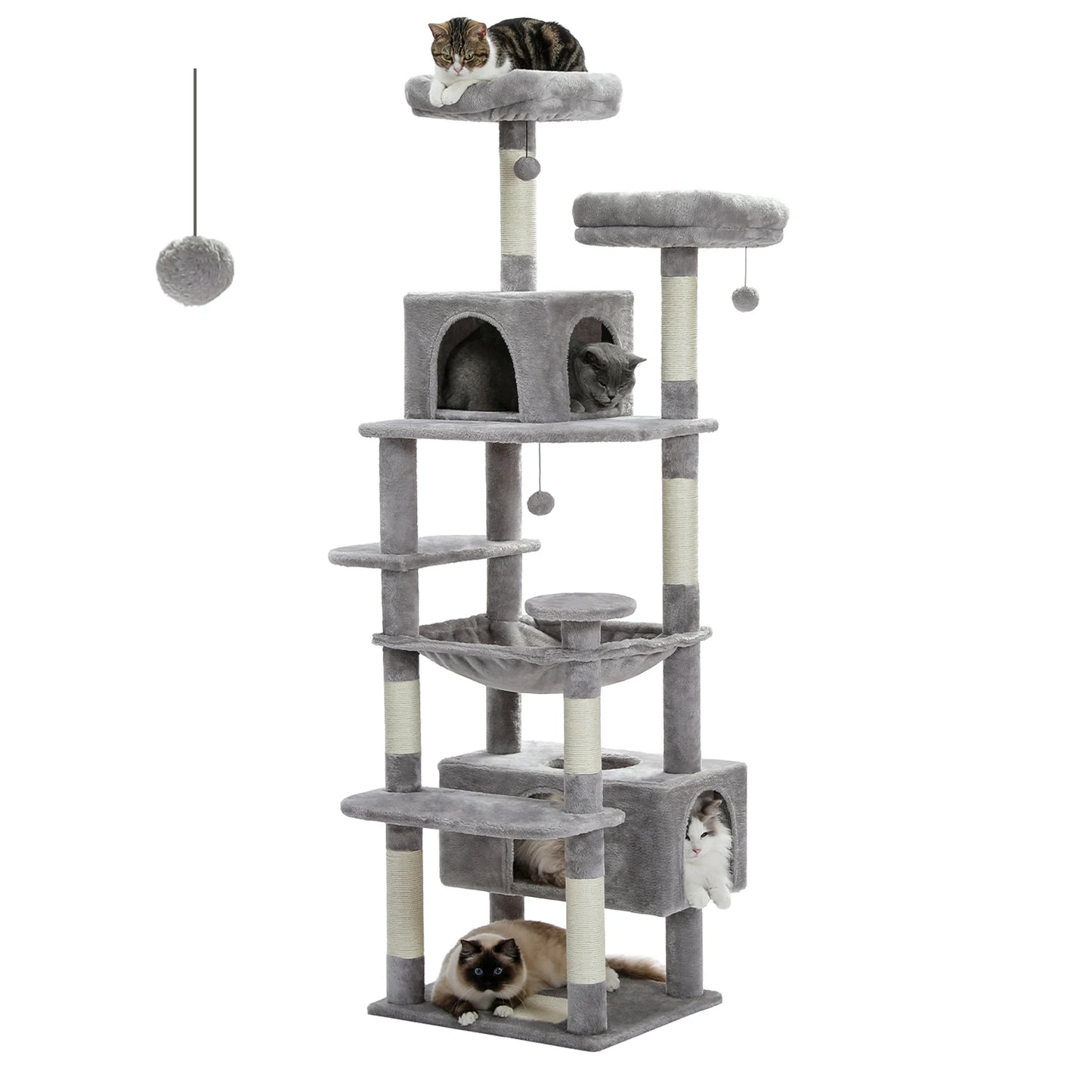 PAWZ Road Cat Tree Indoor Tower With Sisal Scratching Posts