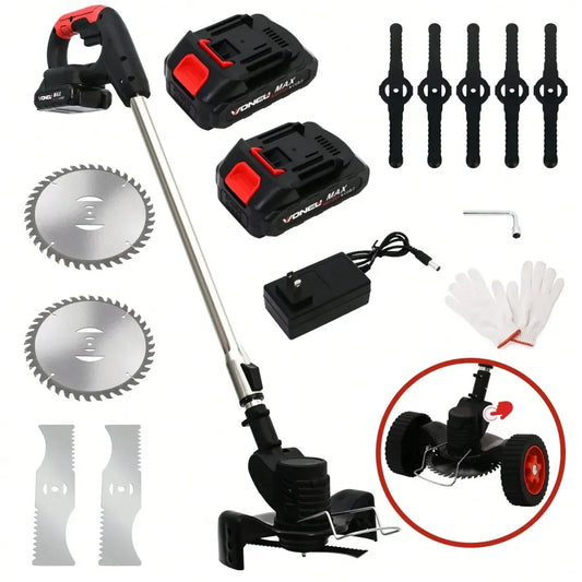XMSJ Cordless Weed Eater 21V 650W Lawn Edger Trimmer