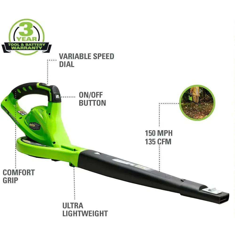 40V Cordless Lawn Mower Leaf Blower String Trimmer Combo Kit