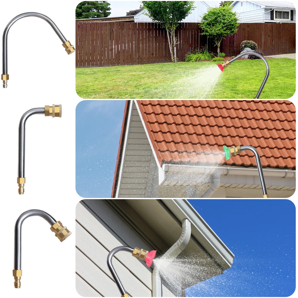 High Pressure Washer Extension Wand Set With Quick Connect Nozzle Tips