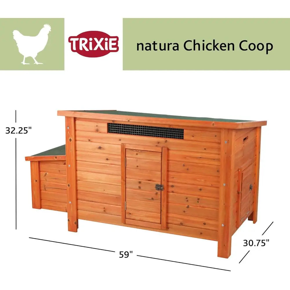 Pine Wood Chicken Coop Portable With Top Access Ventilated