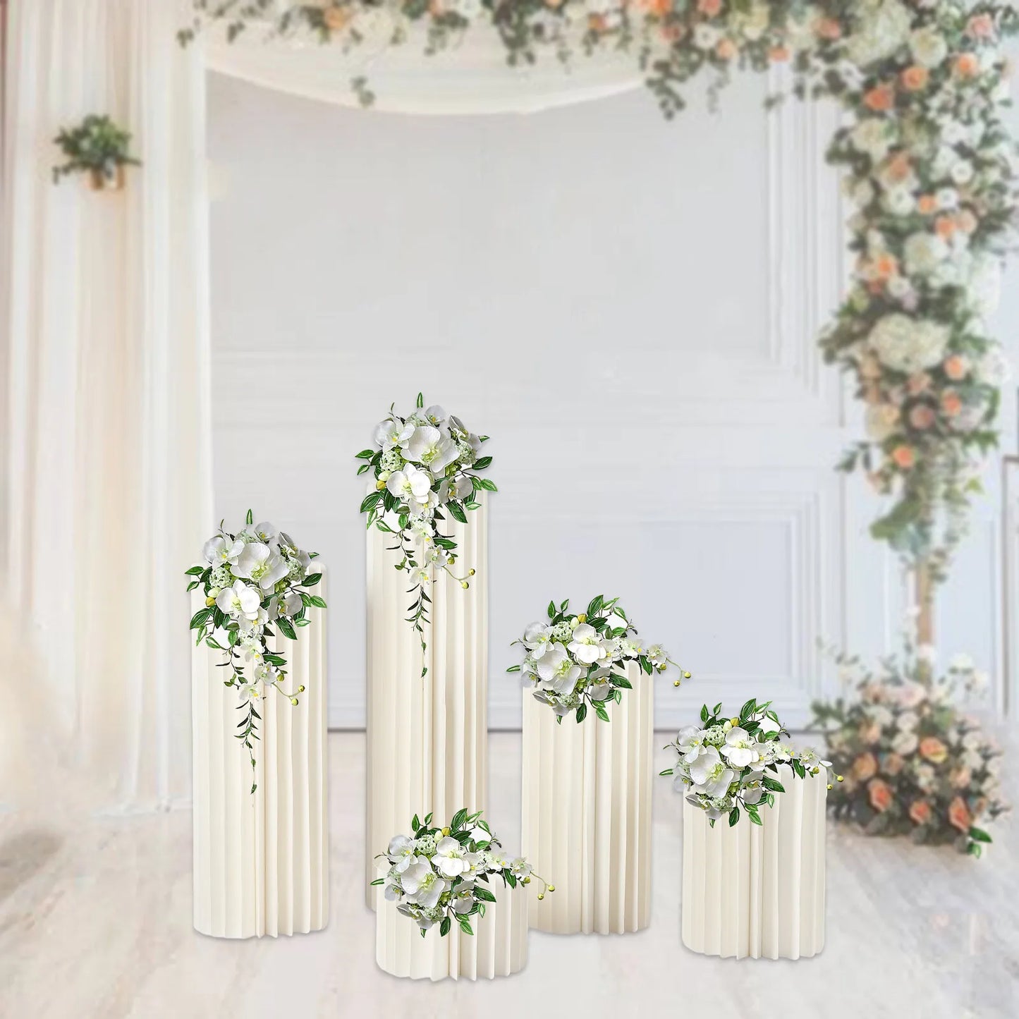 Wedding Cardboard Vases Centerpieces 5 Pack For Party Tables Decorations
