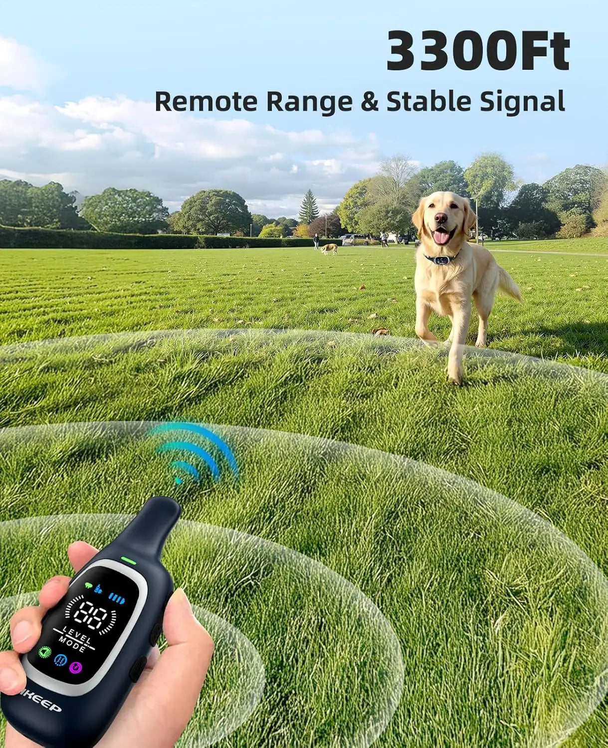 XMSJ 2 In 1 Dog Shock Bark Collar With RemoteTraining