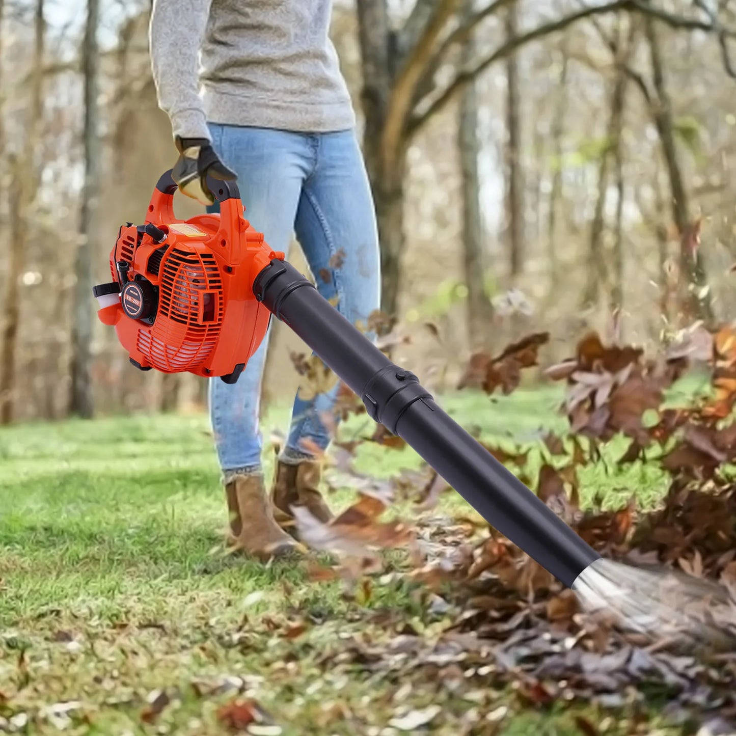 Gas Leaf Blower 2 Stroke Handheld Yard Cleaning Tool