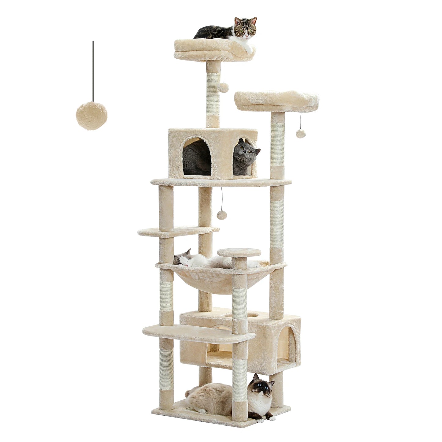 PAWZ Road Cat Tree Indoor Tower With Sisal Scratching Posts