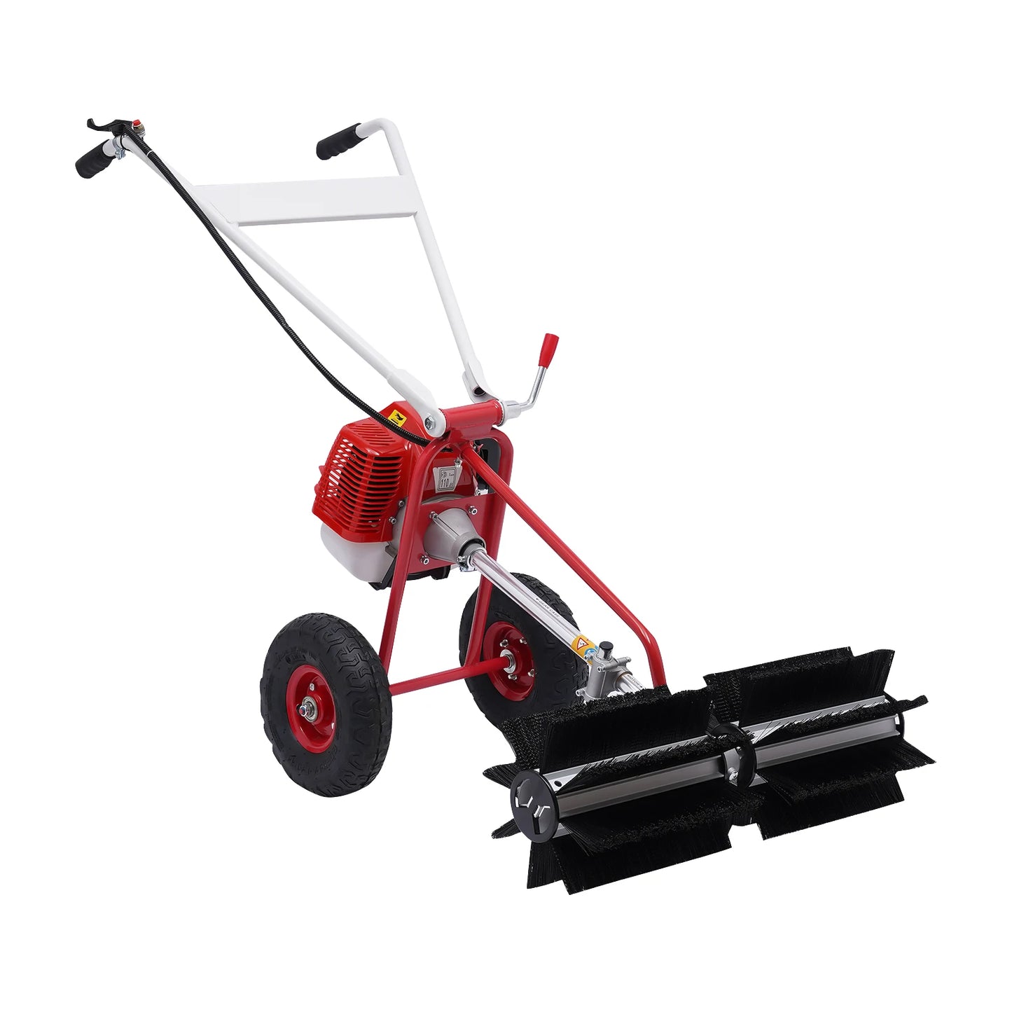 Gas Powered Grass Sweeper 43cc Handheld Lawn Cleaning Tool