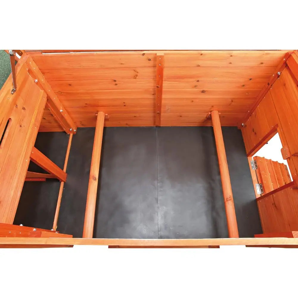 Pine Wood Chicken Coop Portable With Top Access Ventilated