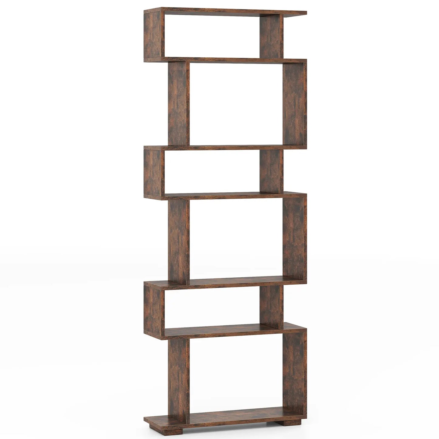 Homasis 6 Tier S Shaped Geometric Bookshelf Anti Toppling Kit