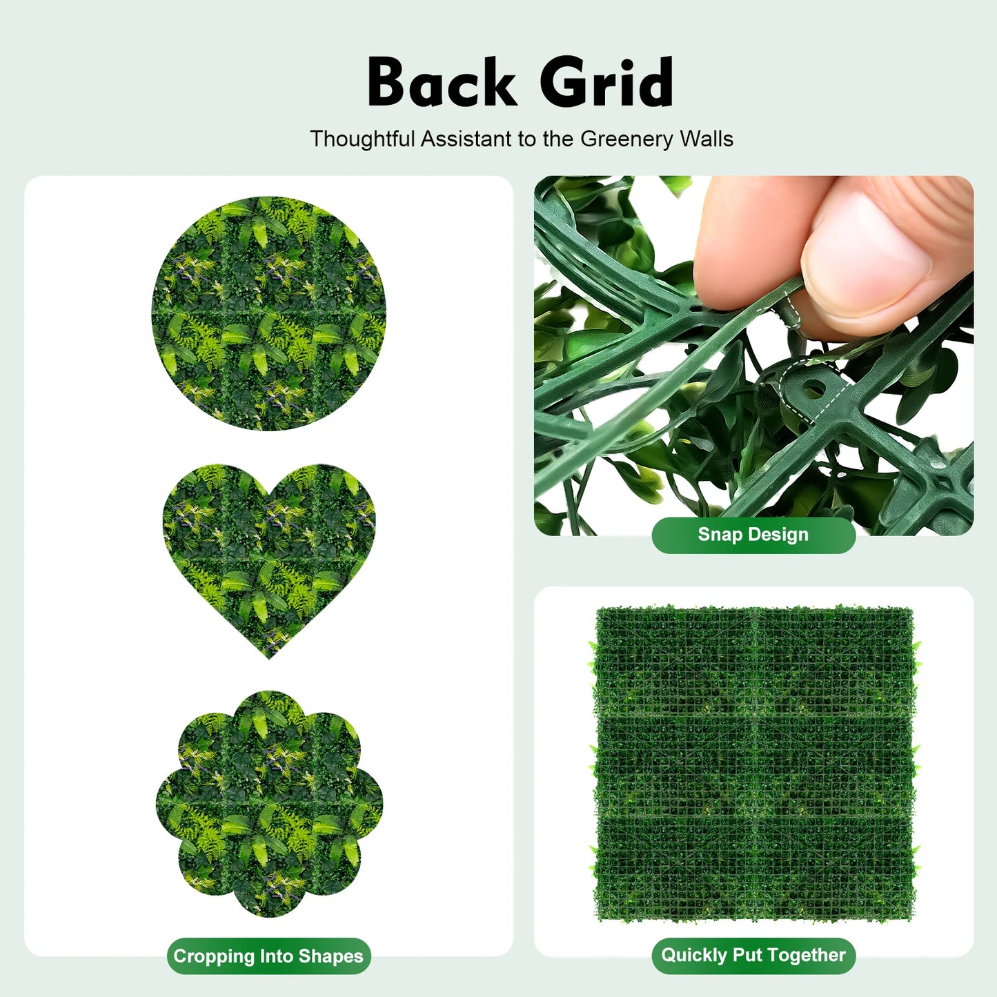 Artificial Grass Backdrop Wall 6 Pack For Indoor Outdoor Decor
