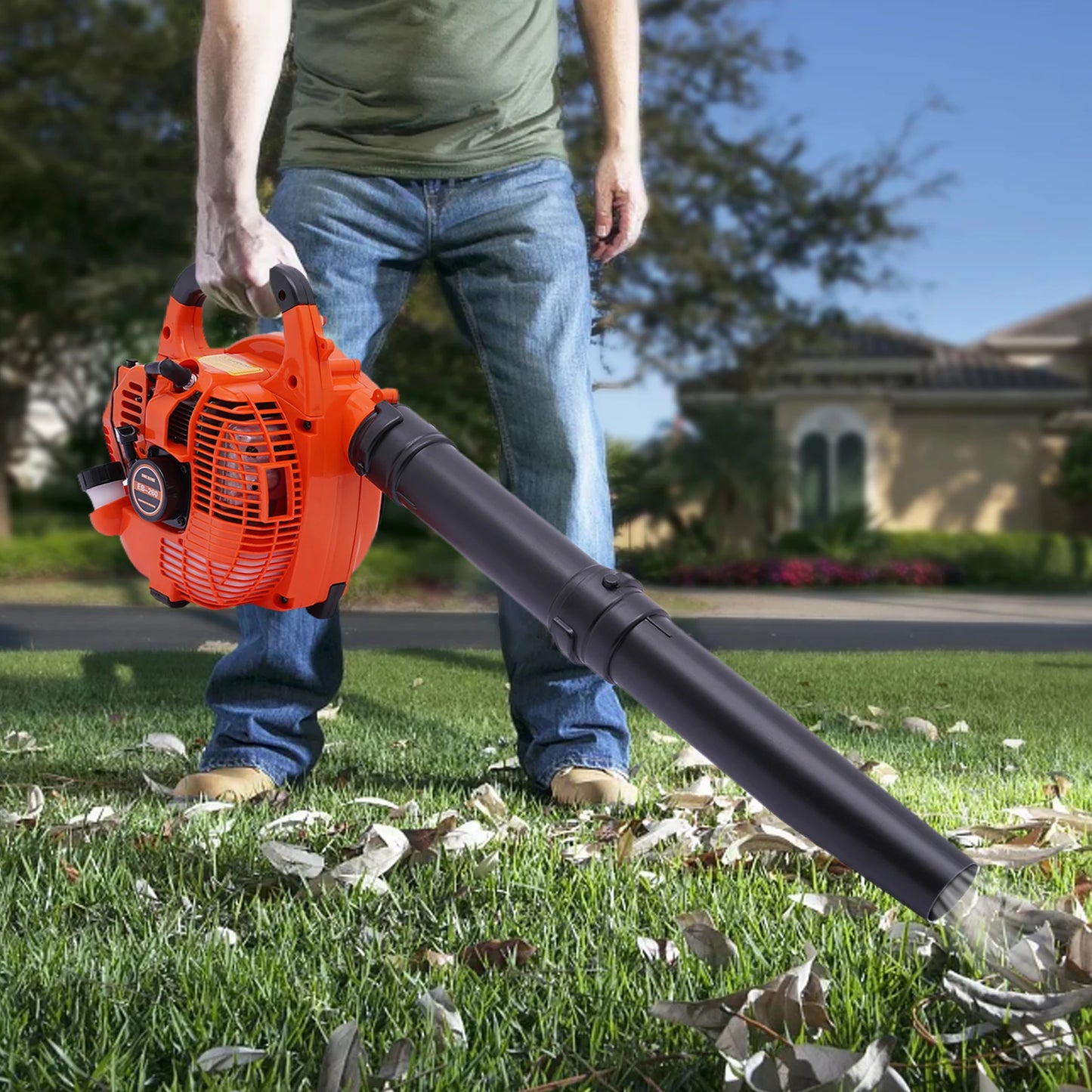 Gas Leaf Blower 2 Stroke Handheld Yard Cleaning Tool