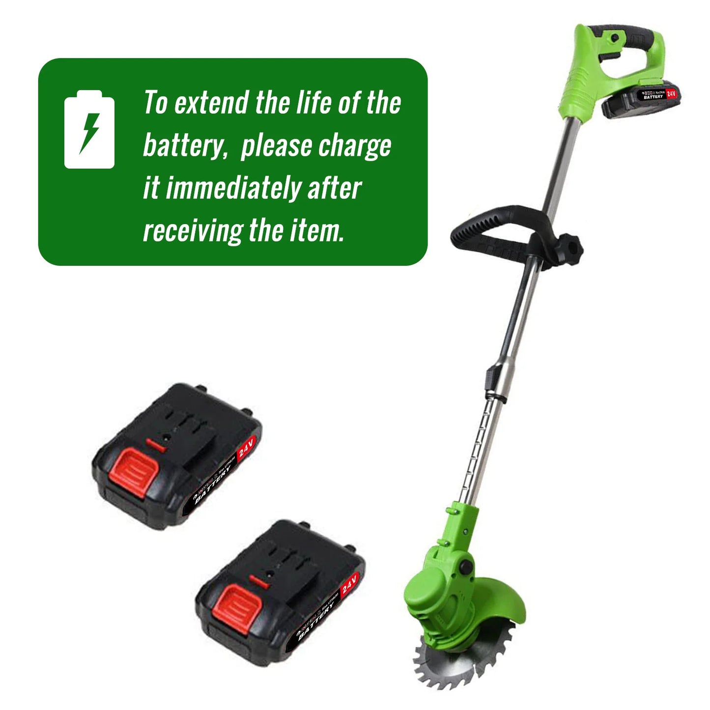 Electric Cordless Weed Trimmer Two In One Brushless String Cutter