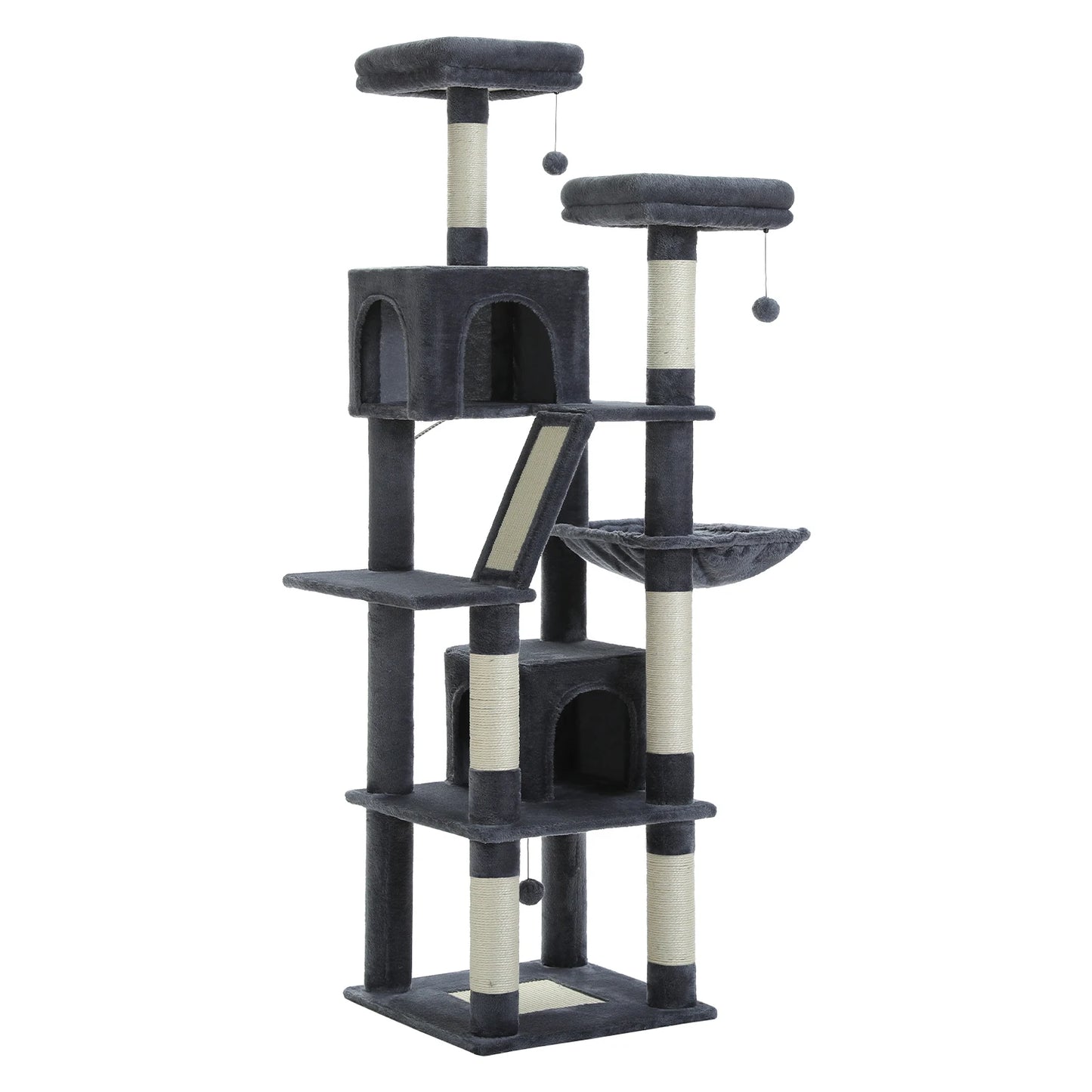 PAWZ Road Cat Tree Multi-Level Plush Condo With Scratching Posts
