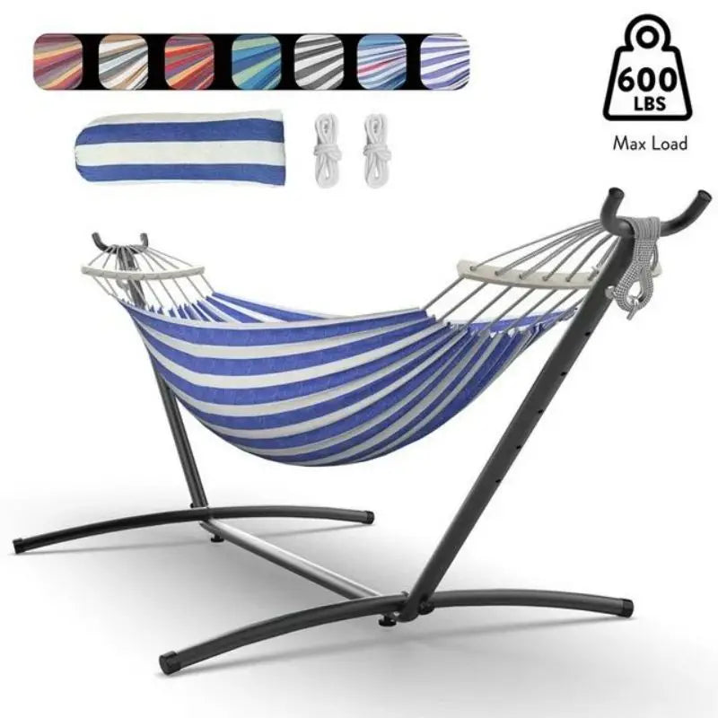 Gyroor Adjustable Stand Hammock 600lb Capacity With Storage Bag Outdoor