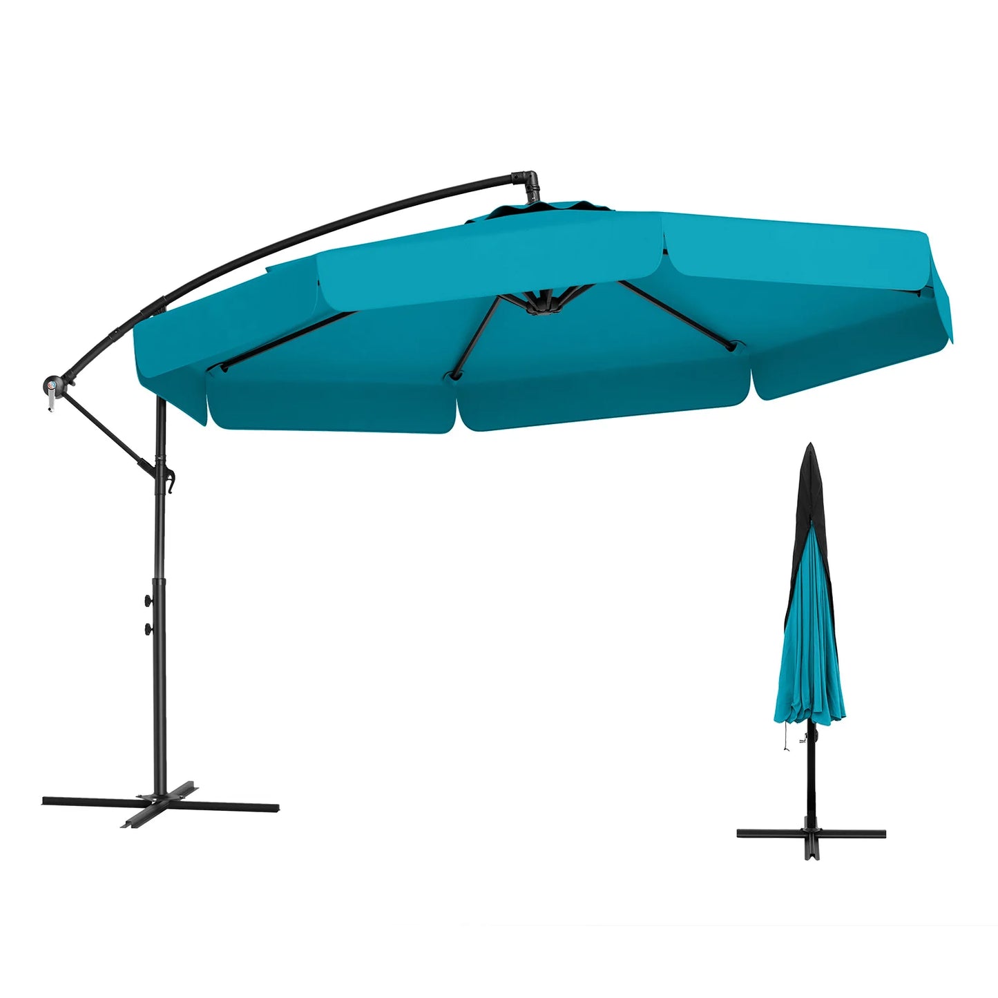 LIFEZEAL Offset Hanging Cantilever Umbrella With Cover