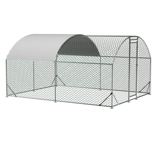 Metal Chicken Coop Waterproof UV Cover Walk In Hen House