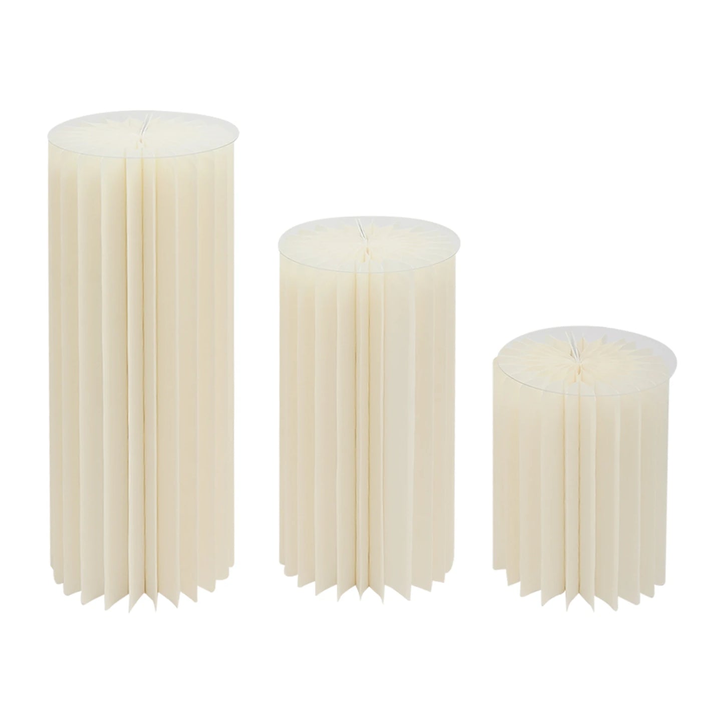 Wedding Flower Stand Cylinder Foldable Cardboard Centerpiece Display Stand