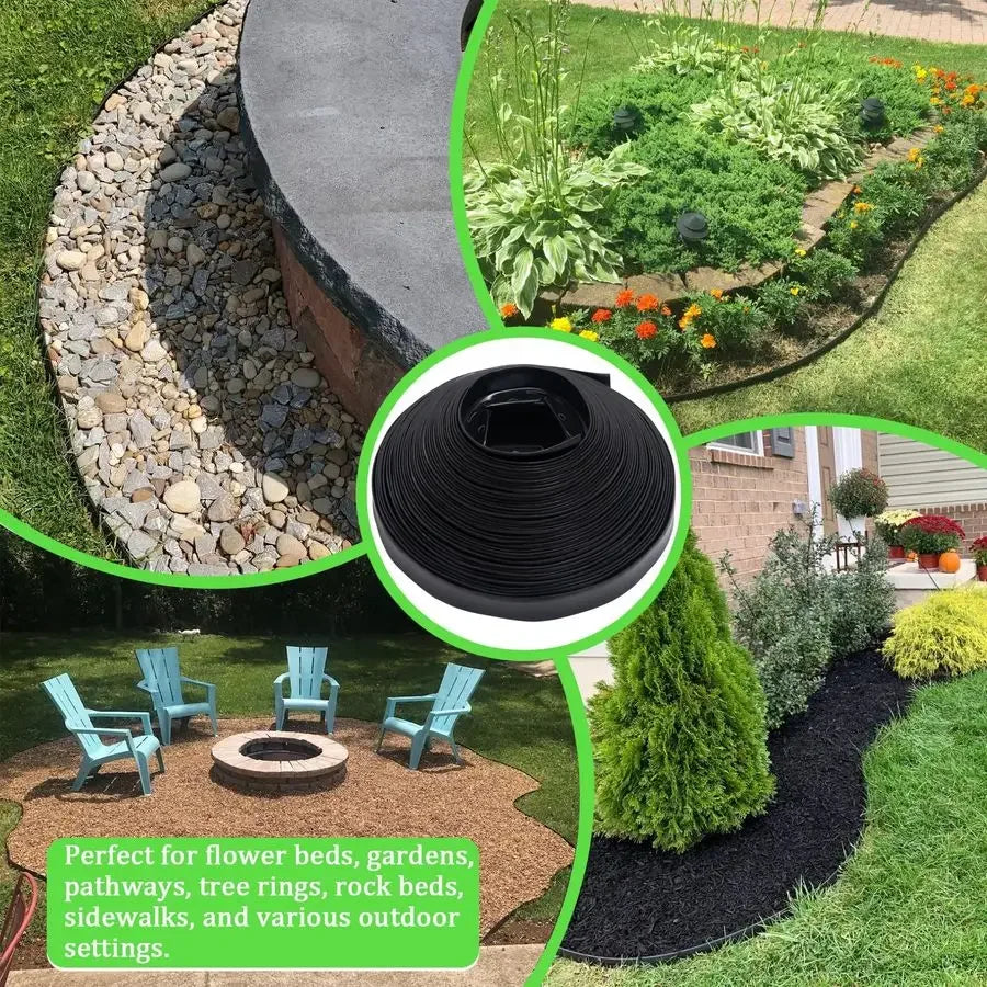 XMSJ Landscape Edging Kit With Connectors And Spikes