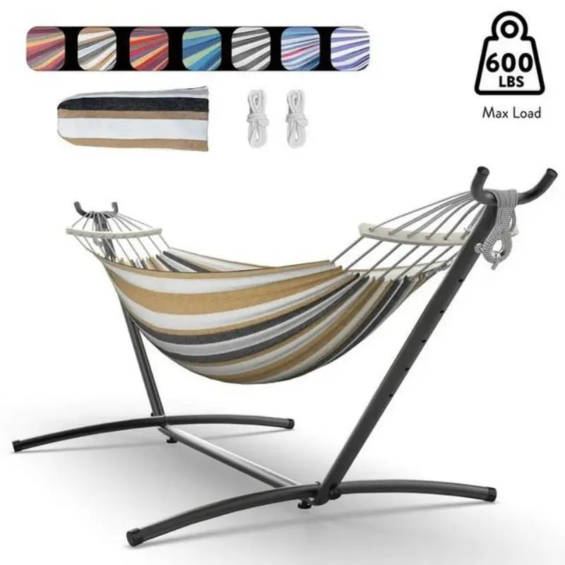 Gyroor Adjustable Stand Hammock 600lb Capacity With Storage Bag Outdoor