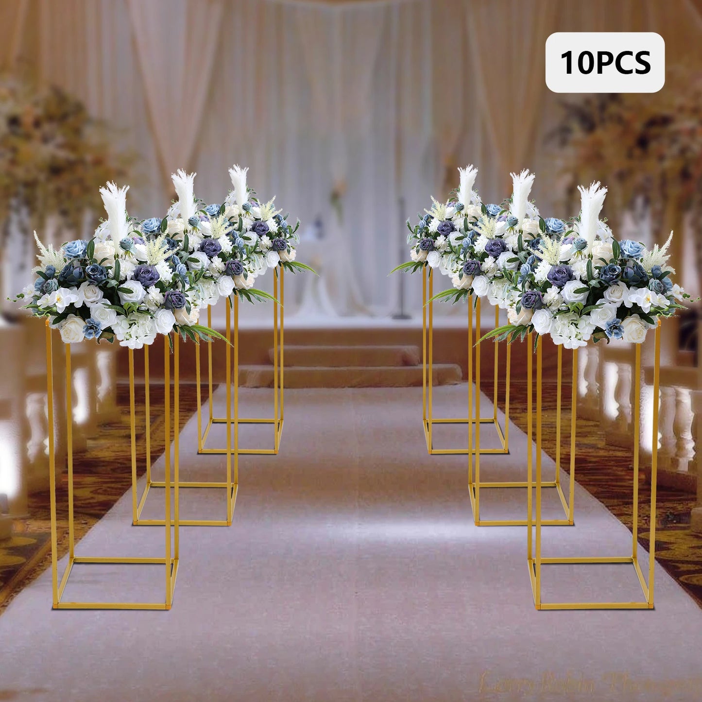 Wedding Flower Stand Set Metal Column Rack Pillar Display