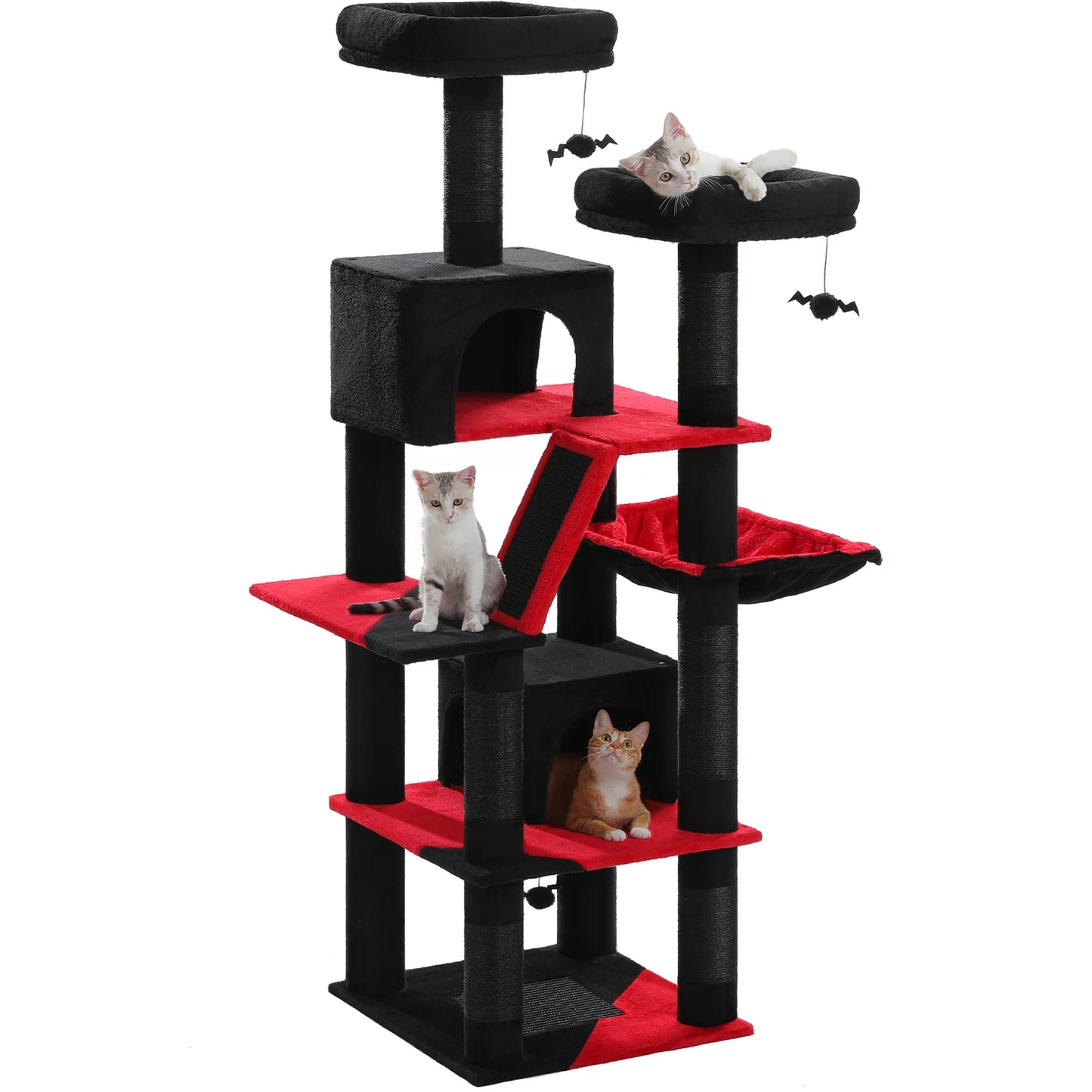 PAWZ Road Cat Tree Multi-Level Plush Condo With Scratching Posts