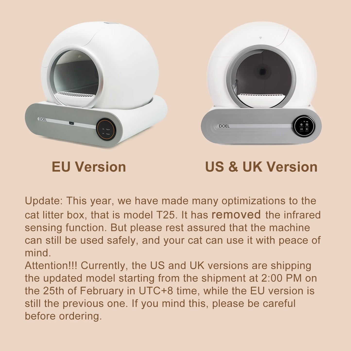 DOEL Self Cleaning Cat Litter Box Automatic With App Control And WiFi
