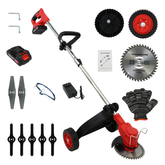 Cordless Weed Trimmer Edger 21V Lithium Battery Included