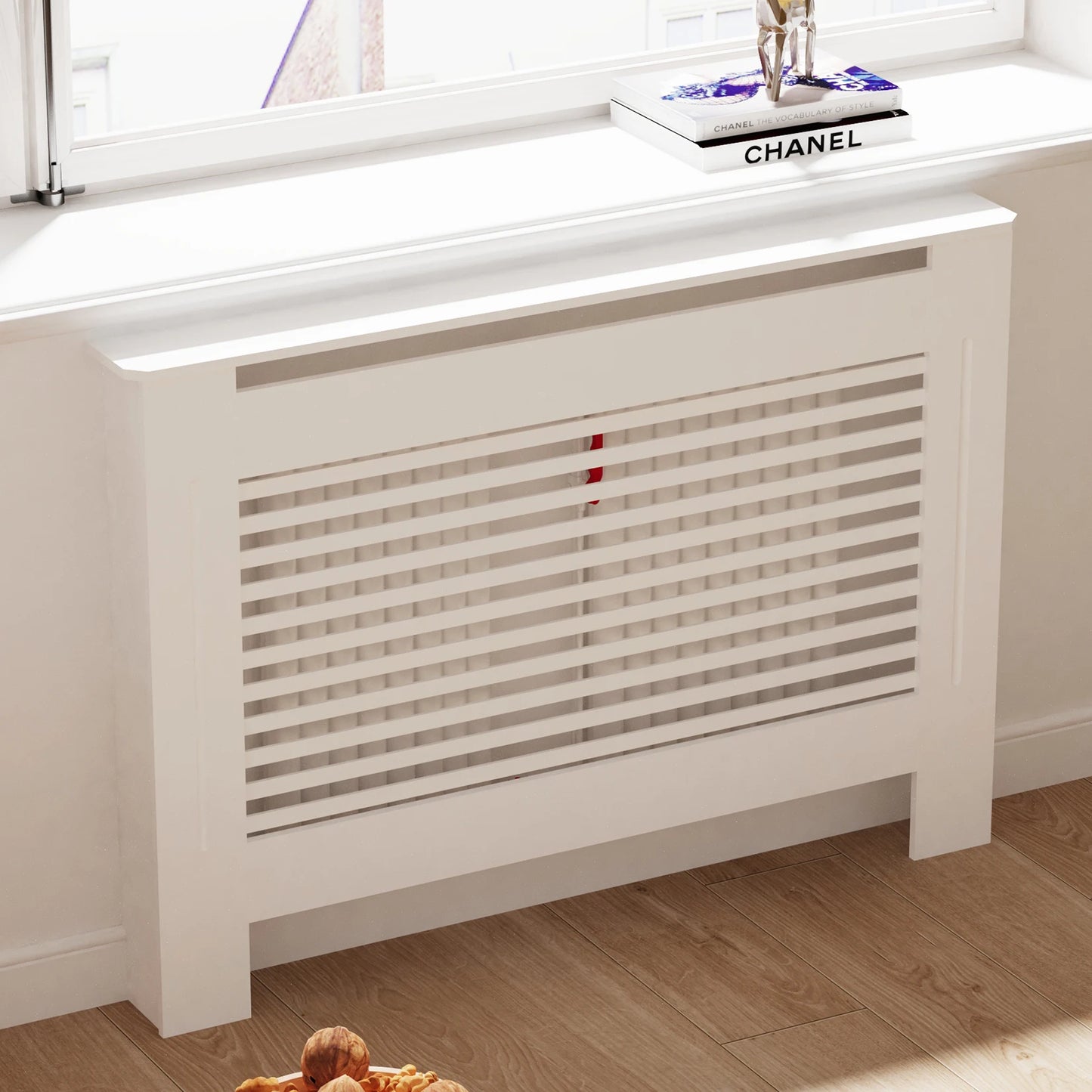 MDF Radiator Cover Cabinet With Grill Shelf For Home Use