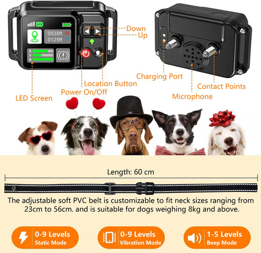 GPS Wireless Dog Fencing System Pet Fence with GPS Technology