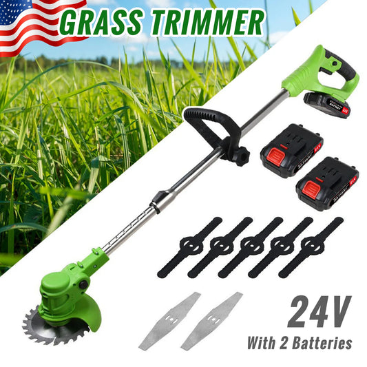Electric Cordless Weed Trimmer Two In One Brushless String Cutter